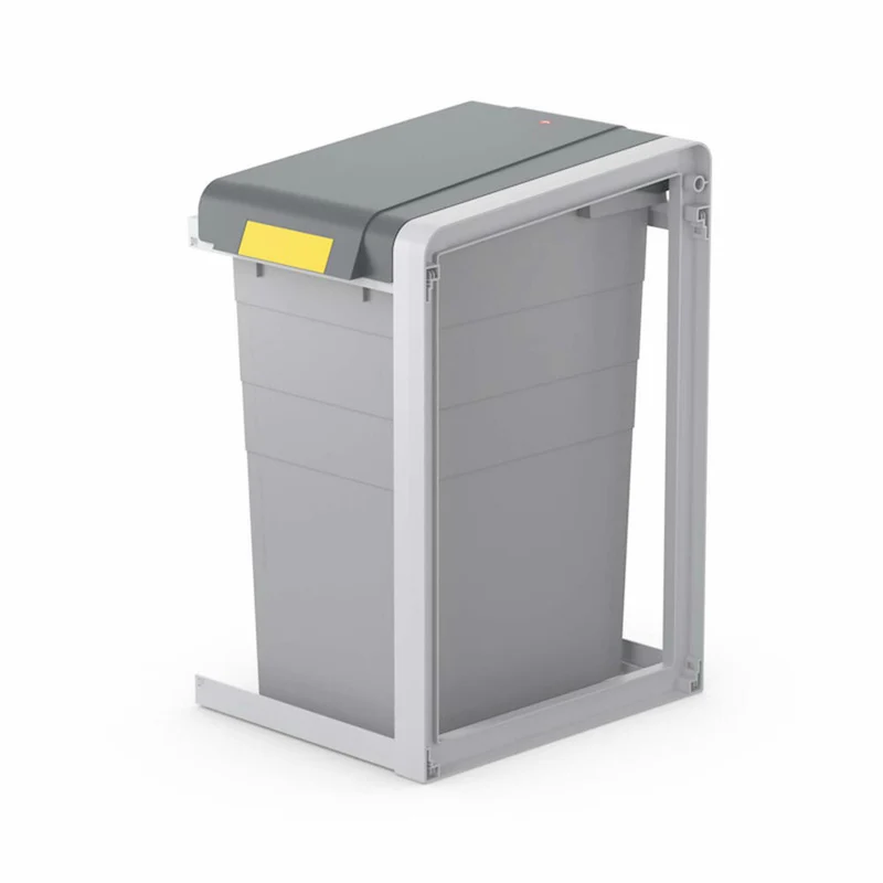 Hailo Mülltrennsystem ProfiLine Öko XL Erweiterungseinheit, Abfalleimer, Abfalltrenner, Kunststoff, Grau, 38 L, 0935-302