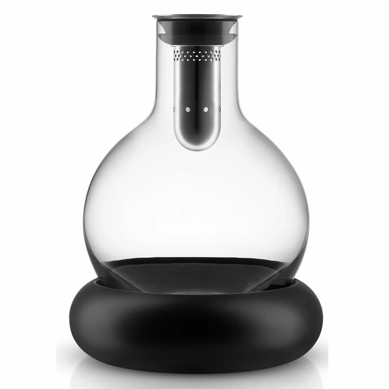 Eva Solo Dekantierkaraffe mit Kühlelement, Dekanter, Glaskaraffe, Karaffe, Glas, Transparent, 0.75 L, 567473