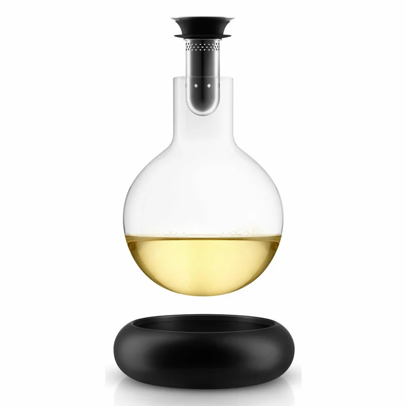 Eva Solo Dekantierkaraffe mit Kühlelement, Dekanter, Glaskaraffe, Karaffe, Glas, Transparent, 0.75 L, 567473