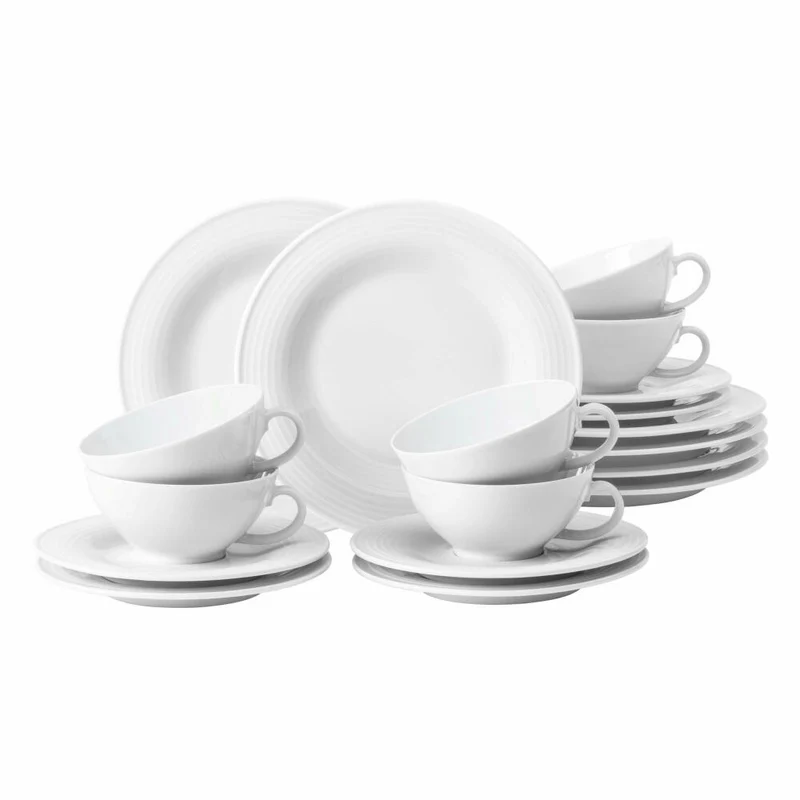 Seltmann Weiden Beat Teeservice Klein, Geschirrset, Service, Geschirr Set, Porzellan, Weiß, 18-tlg., 1751422