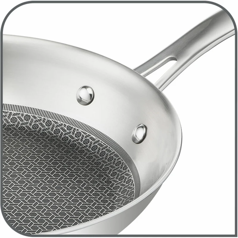 Tefal Eternal Mesh Pfanne, Bratpfanne, Induktionsgeeignet, Edelstahl, Ø 28 cm, E49706