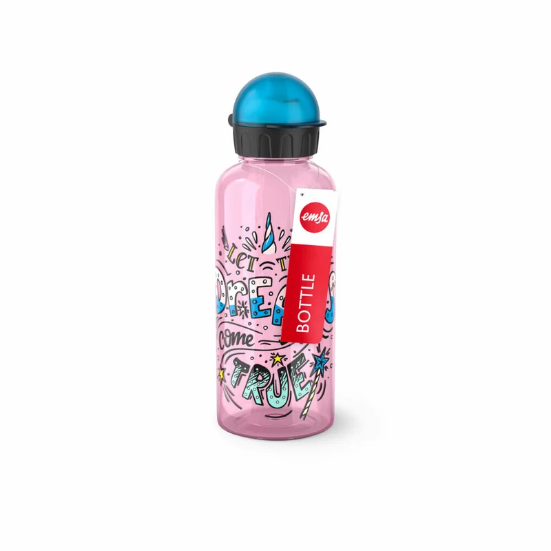 EMSA Teens Tritan Trinkflasche Träume, Wasserflasche, Flasche, Kinder, Kunststoff, 0.6 L, N30604