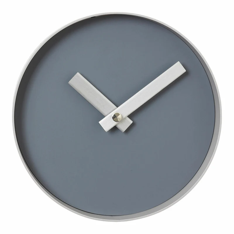 Blomus RIM Wanduhr, Uhr, Stahl, Edelstahl matt, Kunststoff, Steel Gray, Ashes of Roses, 20 cm, 65908