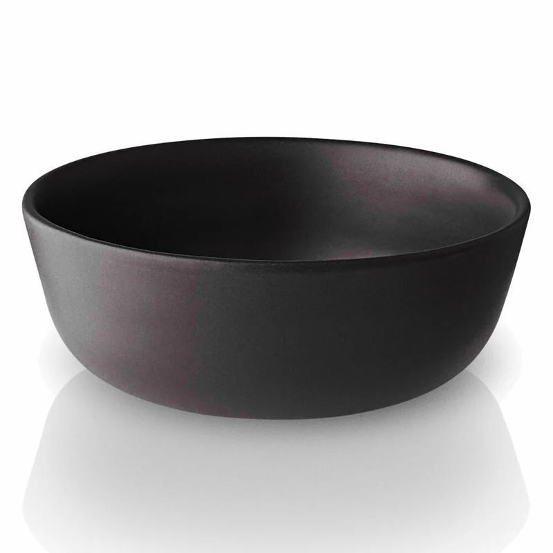 Eva Solo Nordic kitchen Schale, Schälchen, Salatschale, Dessertschale, Feinsteinzeug, Schwarz, Ø 13.5 cm, 400 ml, 502791