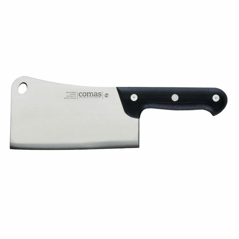 Comas Küchenbeil Iberica 180, Küchenmesser, Edelstahl, Kunststoff, Schwarz, 18 cm, 10088