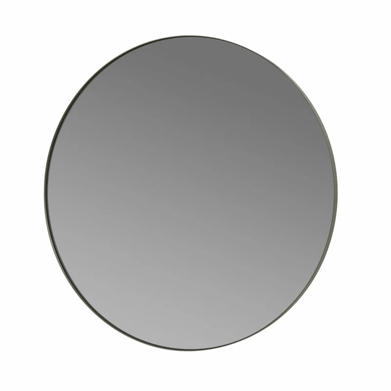 Blomus RIM Wandspiegel, Spiegel, Hängespiegel, Stahl pulverbeschichtet, Steel Gray, 80 cm, 65924