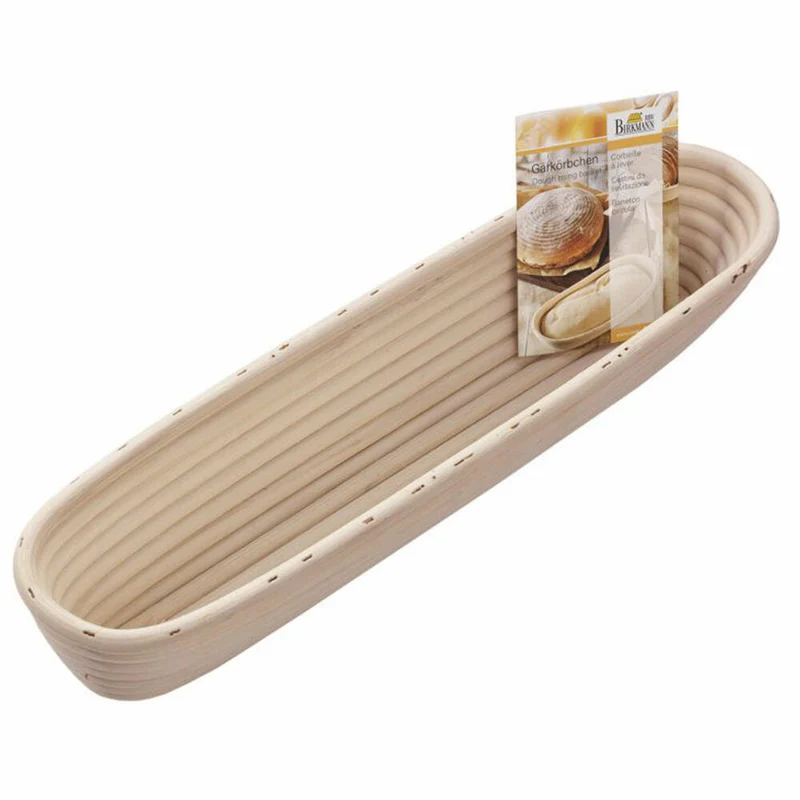 Birkmann Gärkörbchen Baguette, Gär Körbchen, Gärkorb, Brotkorb, Brotform, Peddigrohr, 38 cm, 209022