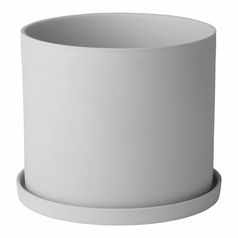 Blomus NONA Kräutertopf, Pflanztopf, Blumentopf, Topf, Porzellan, micro chip, 12.5 cm, 65975