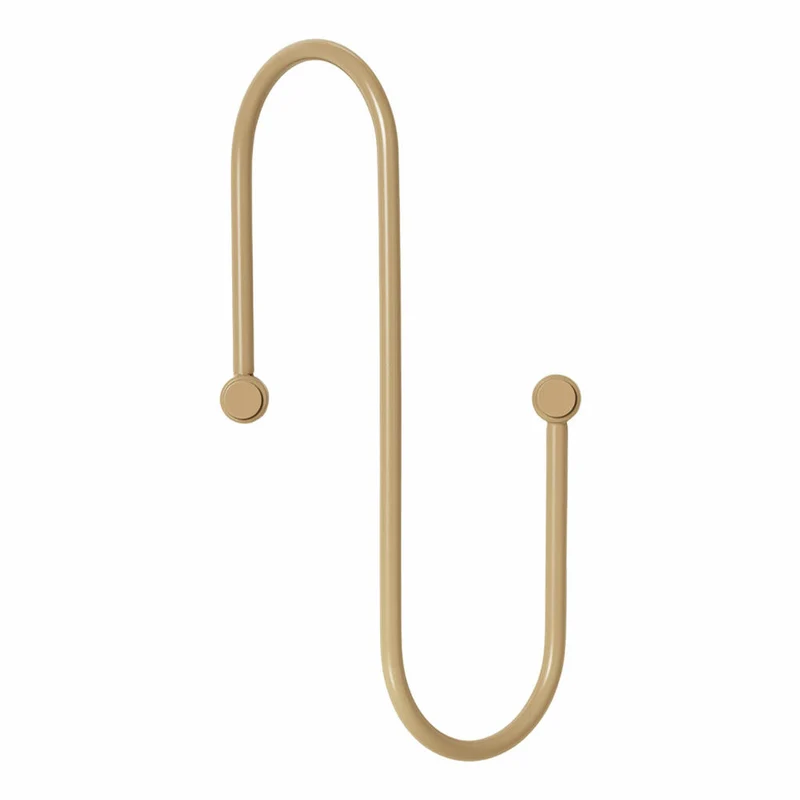 Blomus CURL Garderobenleiste, Hakenleiste, Garderobe, Stahl pulverbeschichtet, Nomad, 14 cm, 65916