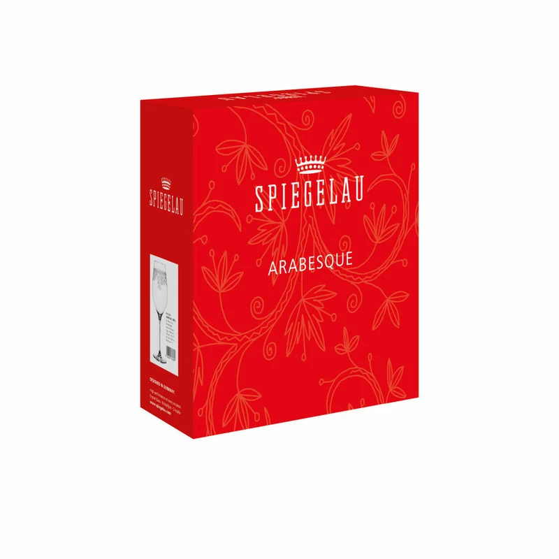Spiegelau Bordeauxglas 2er Set Arabesque, Kristallglas, Klar, 810 ml, 4192265