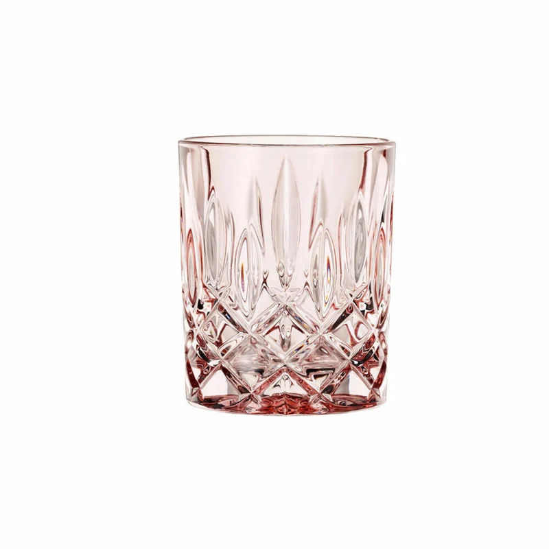 Nachtmann Whiskybecher 2er Set Noblesse, Whisky Tumbler, Kristallglas, Rosé, 295 ml, 104240