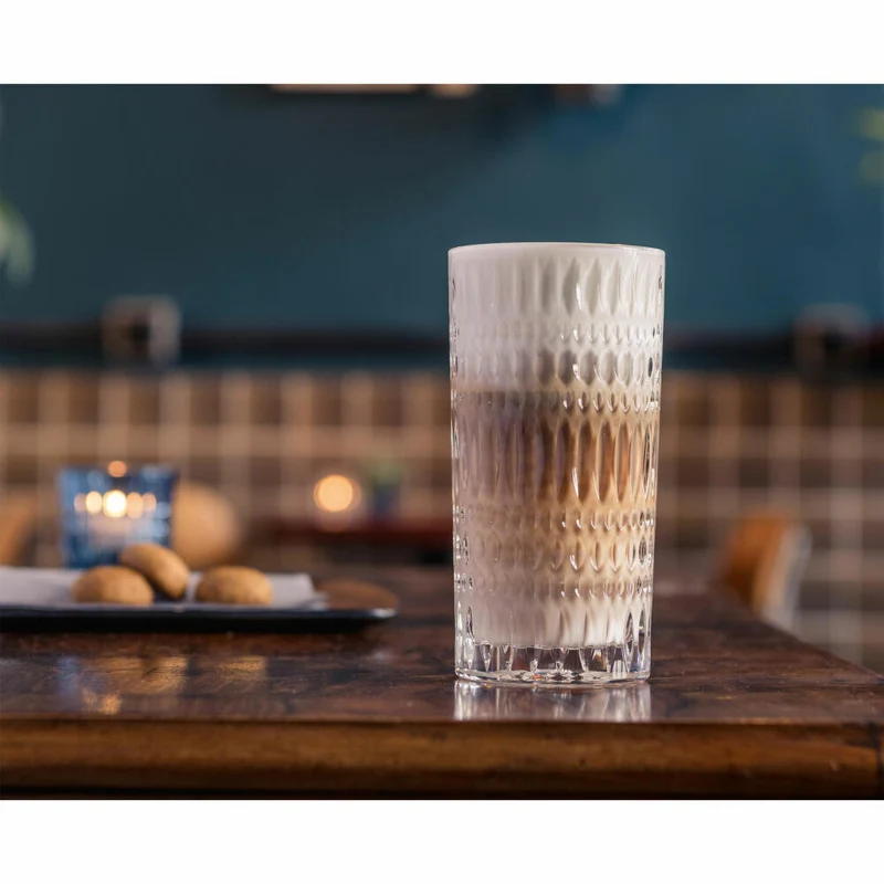 Nachtmann Latte-Macchiato-Gläser 2er Set Ethno Barista, Kristallglas, Klar, 422 ml, 104903