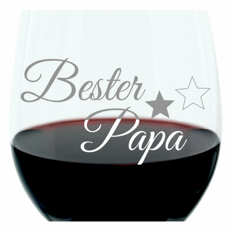 Leonardo Weinglas 400 ml, 2er Set, Beste Mama, Bester Papa, Stimmungsglas mit lustiger Gravur, Moodglas, 22 cm