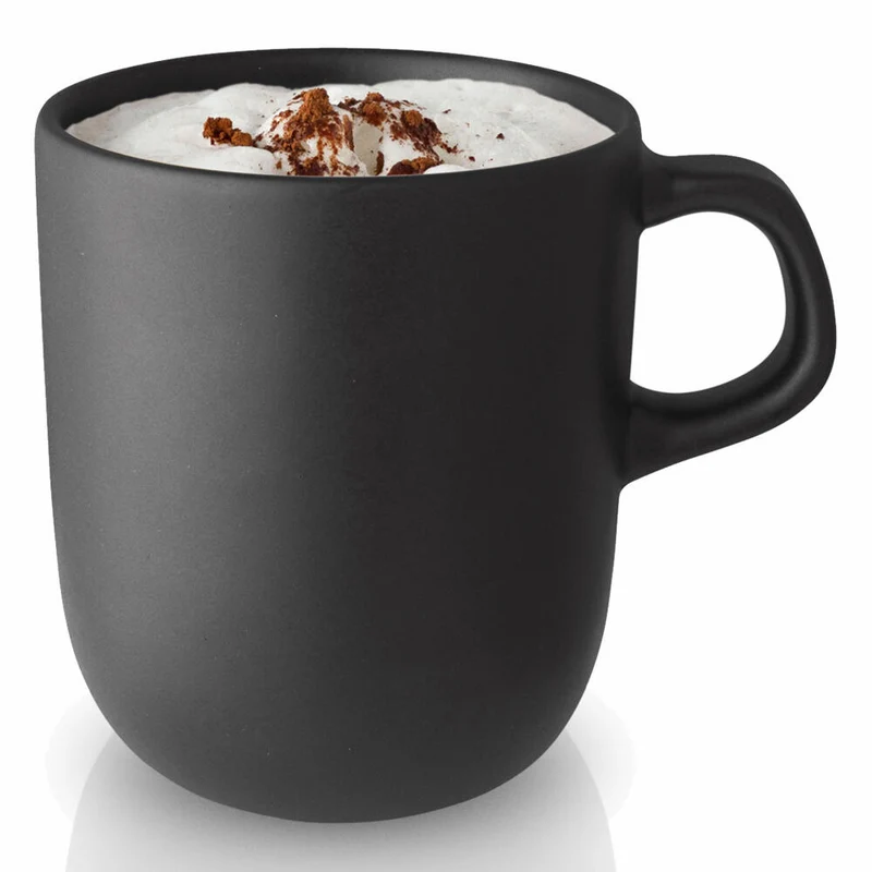 Eva Solo Nordic kitchen Tasse, Kaffeetasse, Teetasse, Küche, Feinsteinzeug, Schwarz, 400 ml, 502788