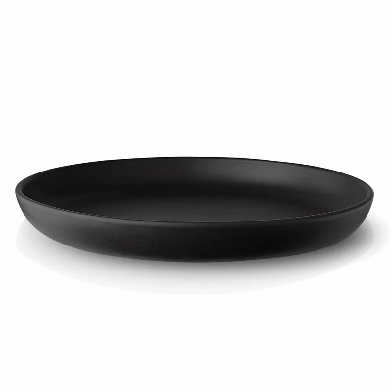 Eva Solo Nordic kitchen Teller, Kuchenteller, Dessertteller, Küche, Genießen, Feinsteinzeug, Schwarz, Ø17 cm, 502789