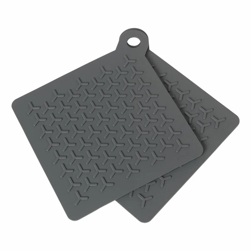 Blomus FLIP Set 2 Topflappen, Küchenlappen, Lappen, Silikon, magnet, 19 x 19 cm, 63813