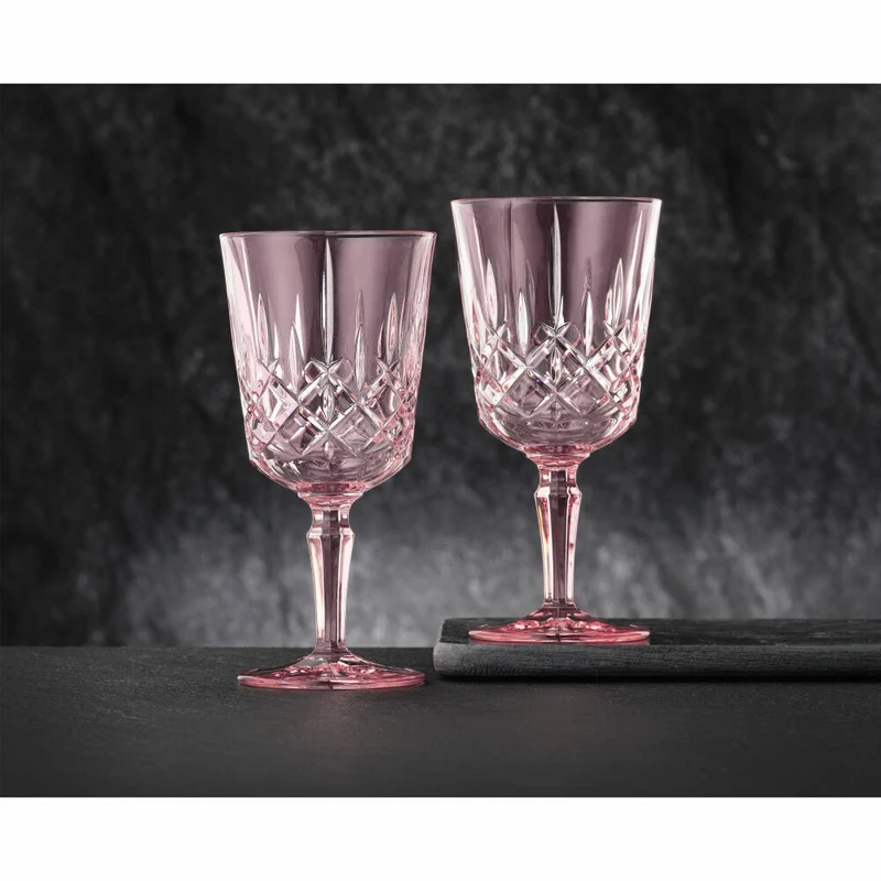 Nachtmann Cocktail/Weinglas 2er Set Noblesse, Kristallglas, Rosé, 355 ml, 105218