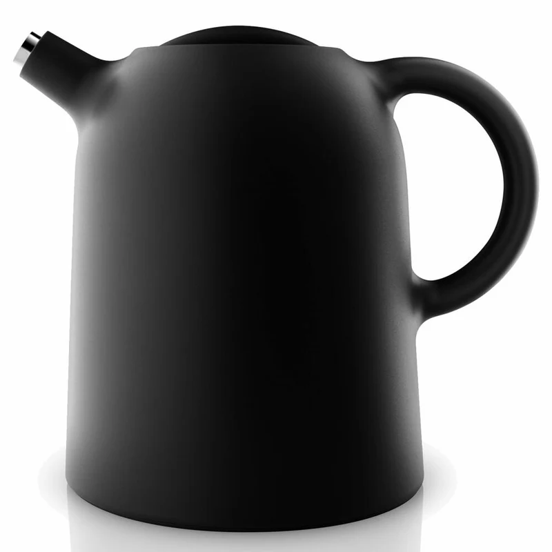 Eva Solo Thimble Isolierkanne, Kaffeekanne, Thermo Kanne, Kunststoff/Glas/Edelstahl, Schwarz, 1 L, 502717