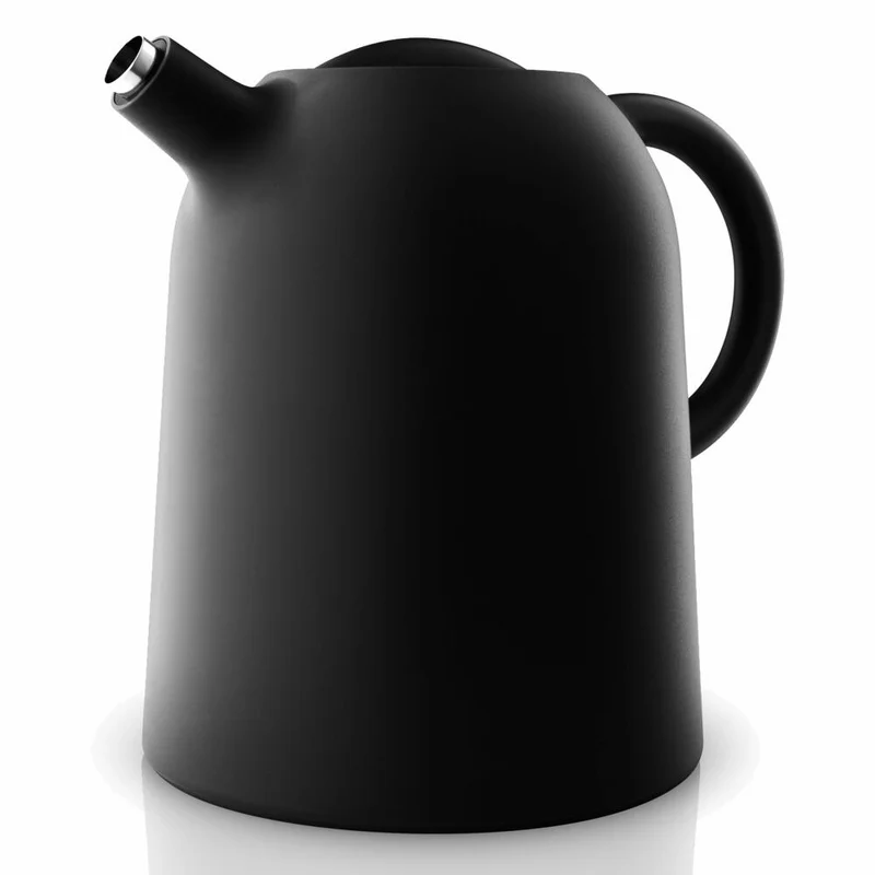 Eva Solo Thimble Isolierkanne, Kaffeekanne, Thermo Kanne, Kunststoff/Glas/Edelstahl, Schwarz, 1 L, 502717