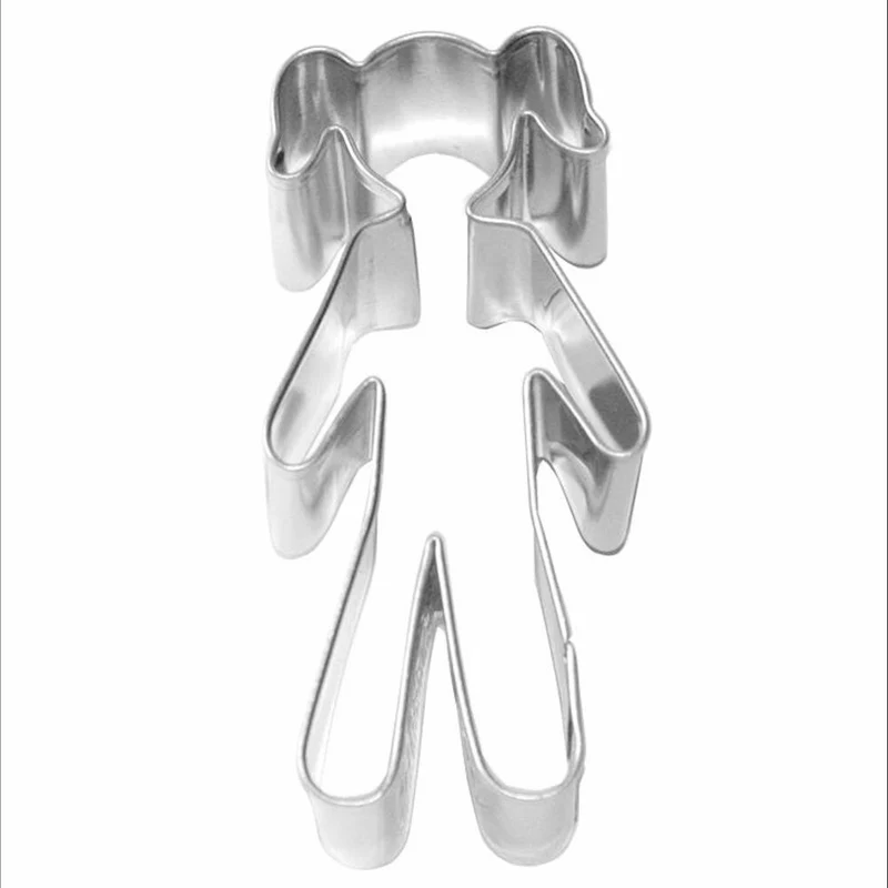 Birkmann Ausstechform Mädchen, Ausstecher, Plätzchenform, Keks, Plätzchen, Edelstahl, 7 cm, 193178
