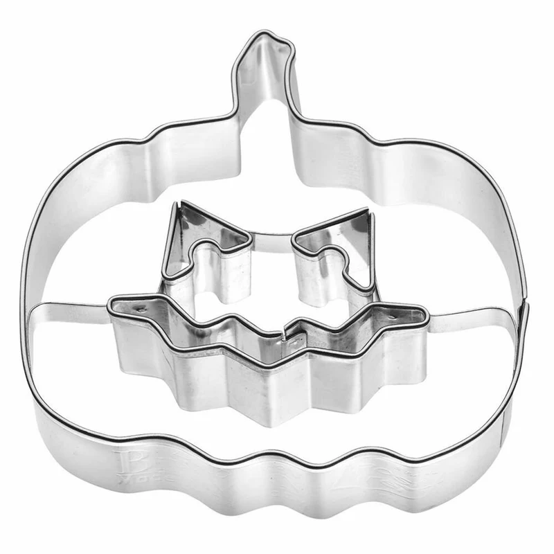 Birkmann Ausstechform Kürbis, Ausstecher, Plätzchenform, Keks, Plätzchen, Edelstahl, 7 cm, 192942