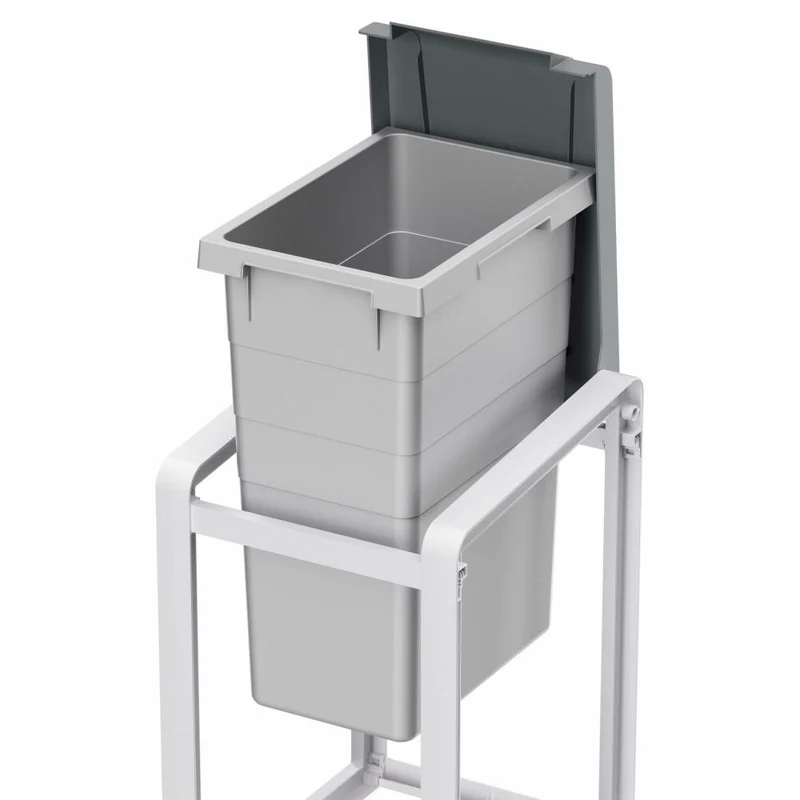 Hailo Mülltrennsystem ProfiLine Öko XL Basiseinheit, Abfalleimer, Abfalltrenner, Kunststoff, Grau, 38 L, 0935-202