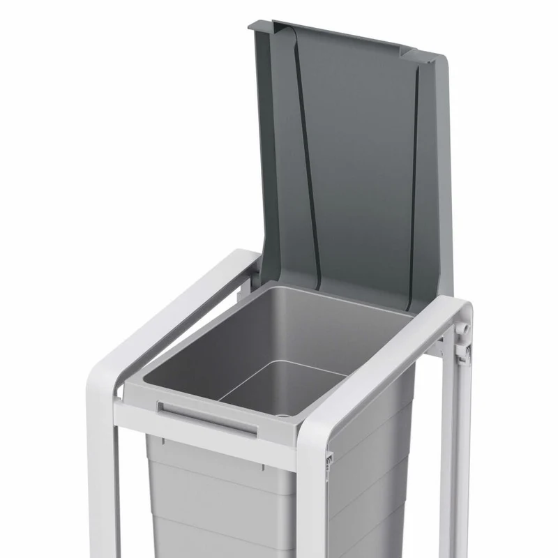 Hailo Mülltrennsystem ProfiLine Öko XL Basiseinheit, Abfalleimer, Abfalltrenner, Kunststoff, Grau, 38 L, 0935-202