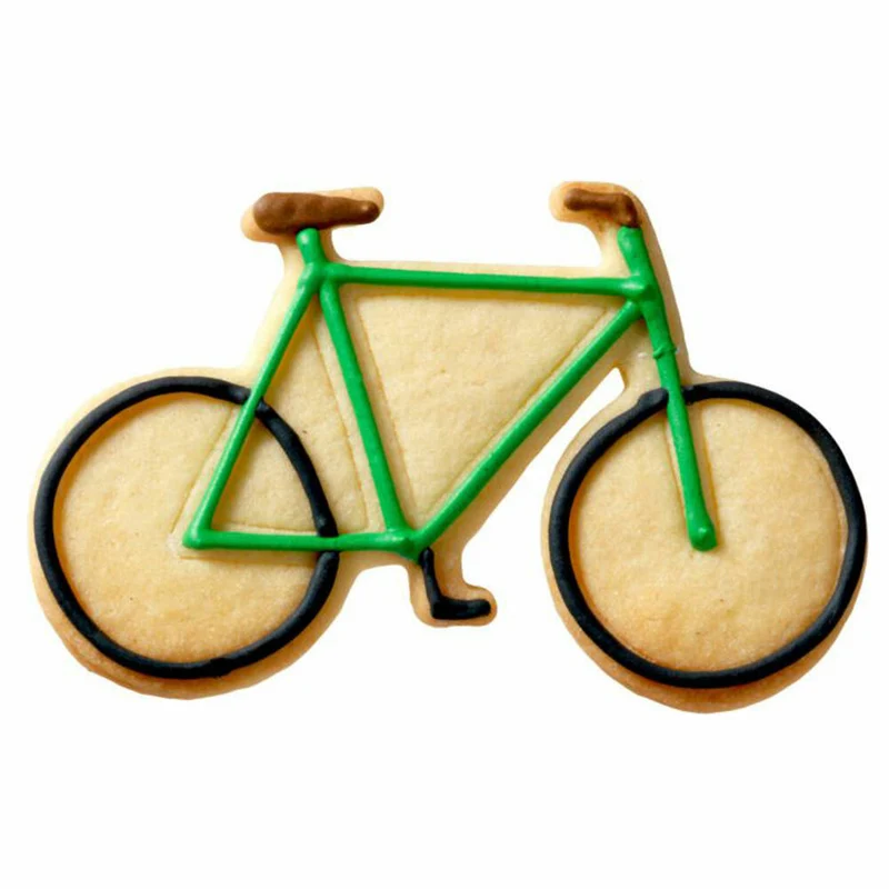 Birkmann Ausstechform Fahrrad, Ausstecher, Plätzchenform, Keks, Plätzchen, Edelstahl, 11 cm, 197794