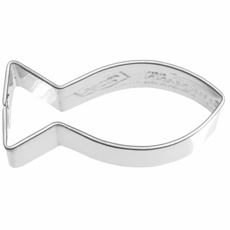 Birkmann Ausstechform Christenfisch, Ausstecher, Plätzchenform, Keks, Plätzchen, Edelstahl, 5 cm, 191075