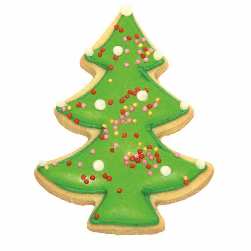 Birkmann Ausstechform Tannenbaum, Ausstecher, Plätzchenform, Keks, Plätzchen, Weißblech, 8 cm, 100077