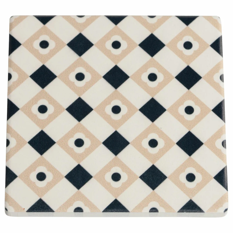 Maxwell & Williams Medina Keramikuntersetzer Zagora, Keramikablage, Ablage, Keramik / Kork, Mehrfarbig, 9.5 cm, DU0018