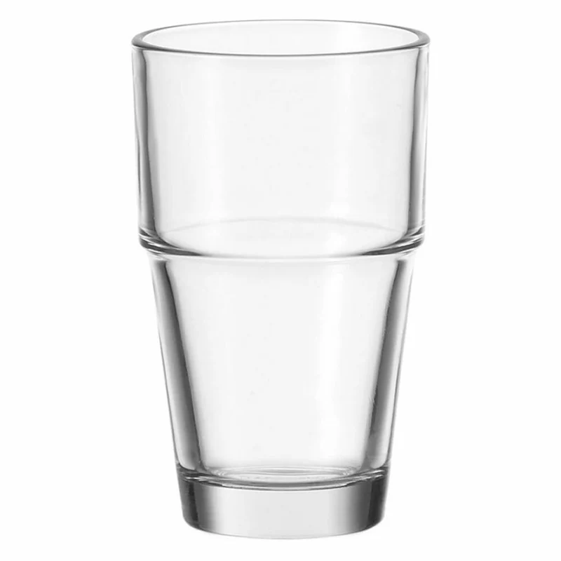 Leonardo Solo Becher 6er Set, Latte Macchiato, Kaffeeglas, Trinkglas, Glas, 400 ml, 86519