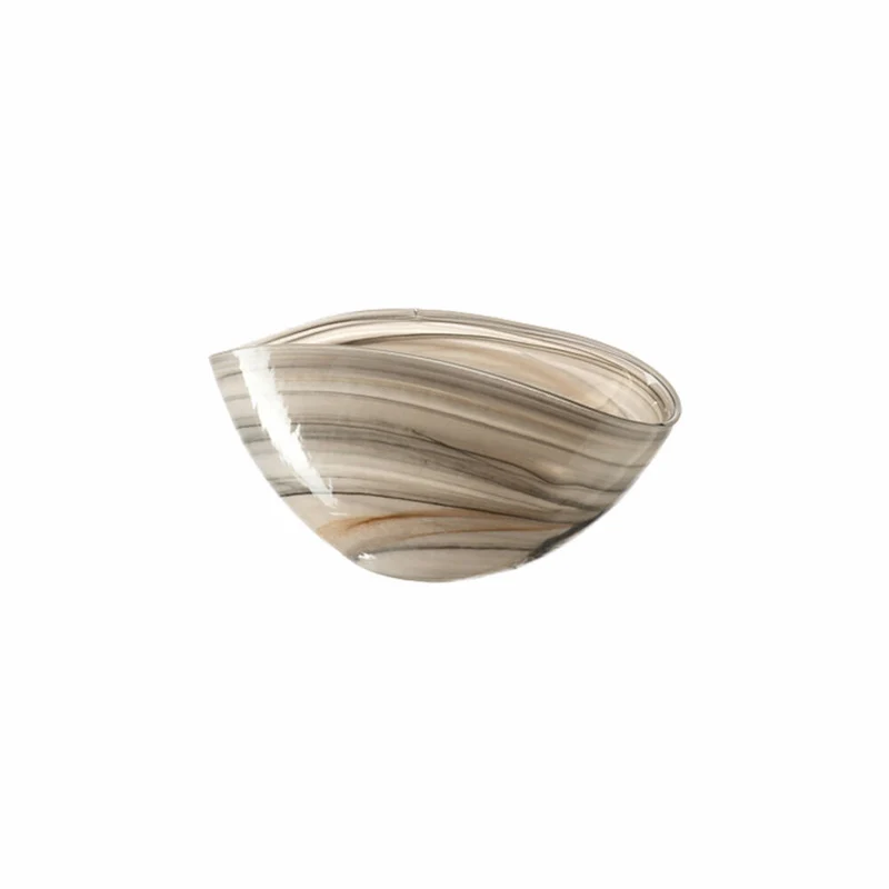 Leonardo Alabastro Schale 2er Set, Schüssel, Handgefertigt, Glas, Beige, B 20 cm, 14694