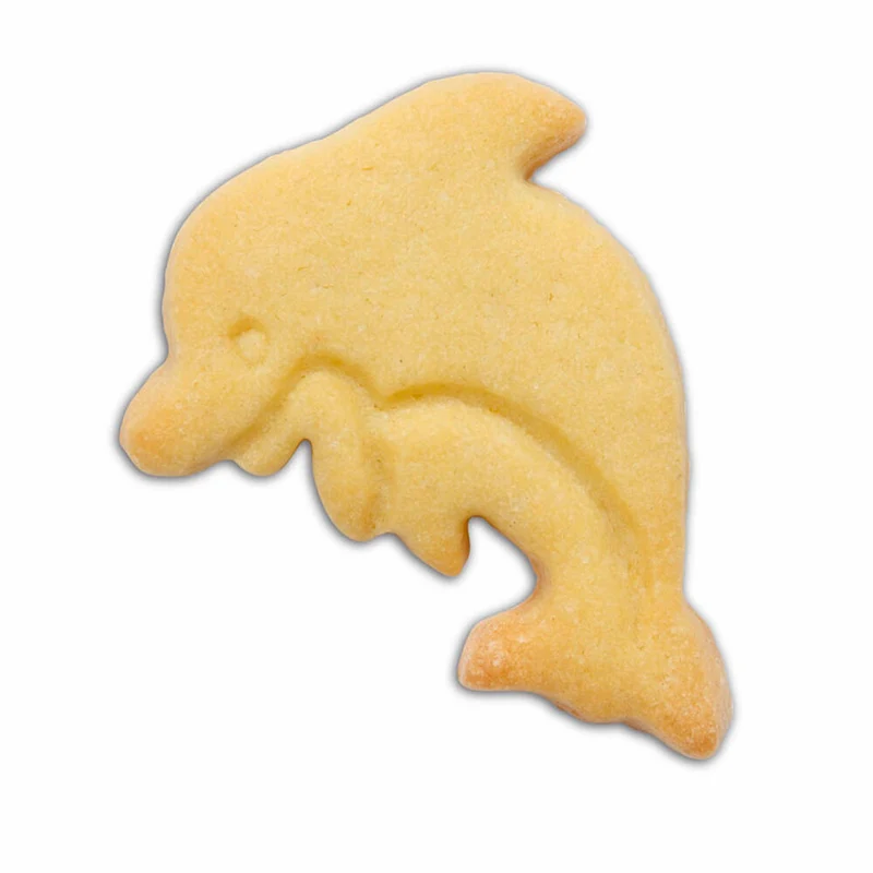 Städter Präge-Ausstecher Delfin, Ausstechform, Plätzchenform, Keks, Plätzchen, Edelstahl, 6.5 cm, 078048