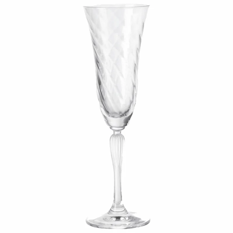 Leonardo Volterra Sektglas 6er Set, Sektflöte, Sekt Flöte, Klarglas, Glas, 80 ml, 17736
