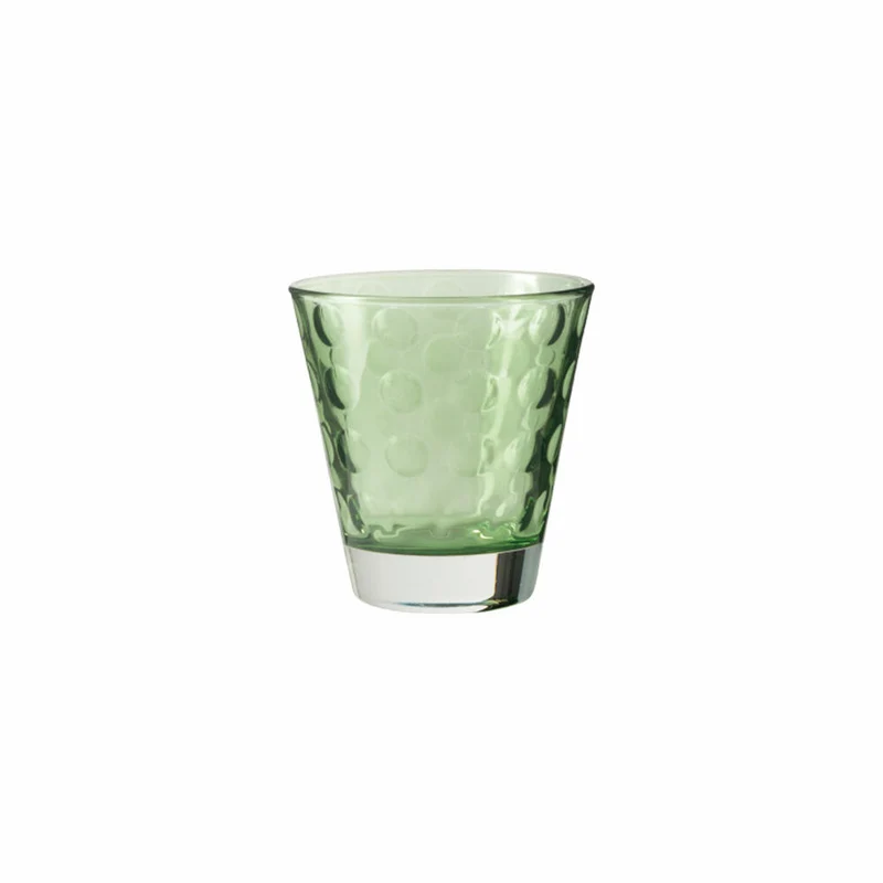 Leonardo Optic Whiskeybecher 6er Set, Whiskey, Whisky Glas, Tumbler, Glas, Verde, 140 ml, 17994