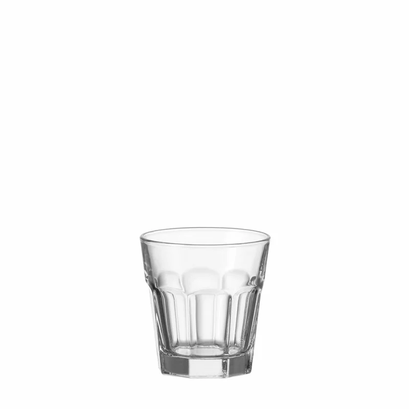 Leonardo Rock Whiskeybecher 12er Set, Whiskey, Whiskyglas, Tumbler, Klarglas, Glas, 180 ml, 97940
