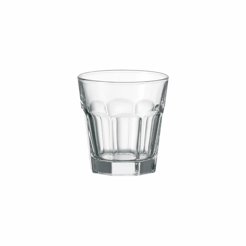Leonardo Rock Whiskeybecher 12er Set, Whiskey, Whiskyglas, Tumbler, Klarglas, Glas, 180 ml, 97940