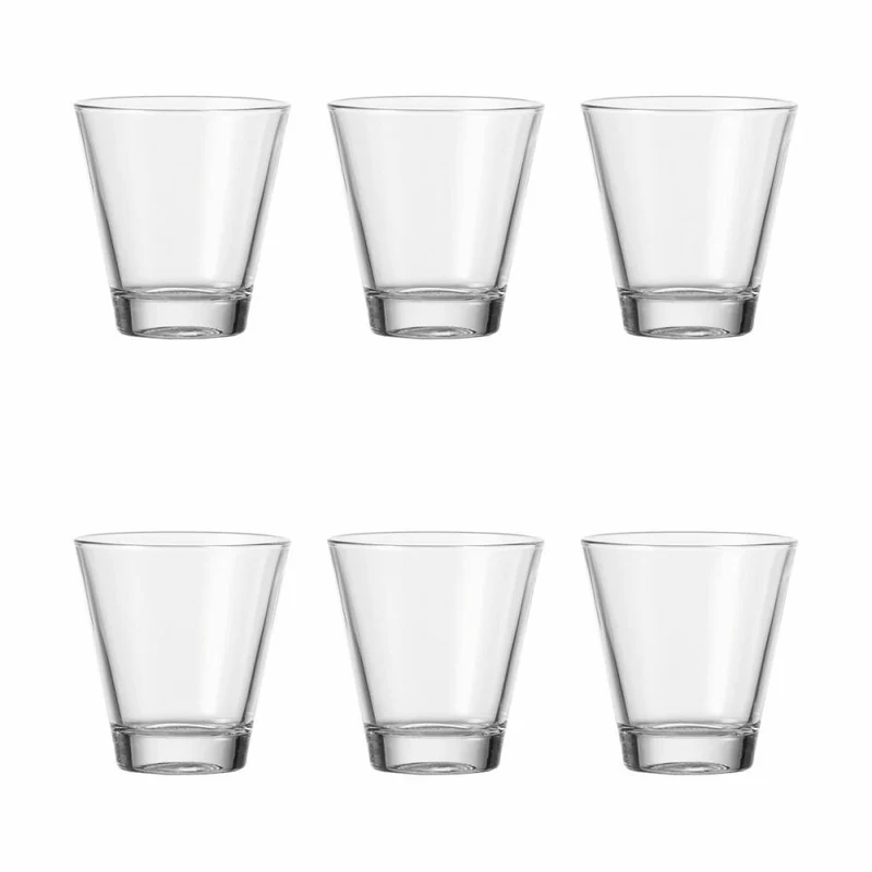 Leonardo Ciao Becher Klein 6er Set, Trinkglas, Wasserglas, Saftglas, Glas, 250 ml, 35452